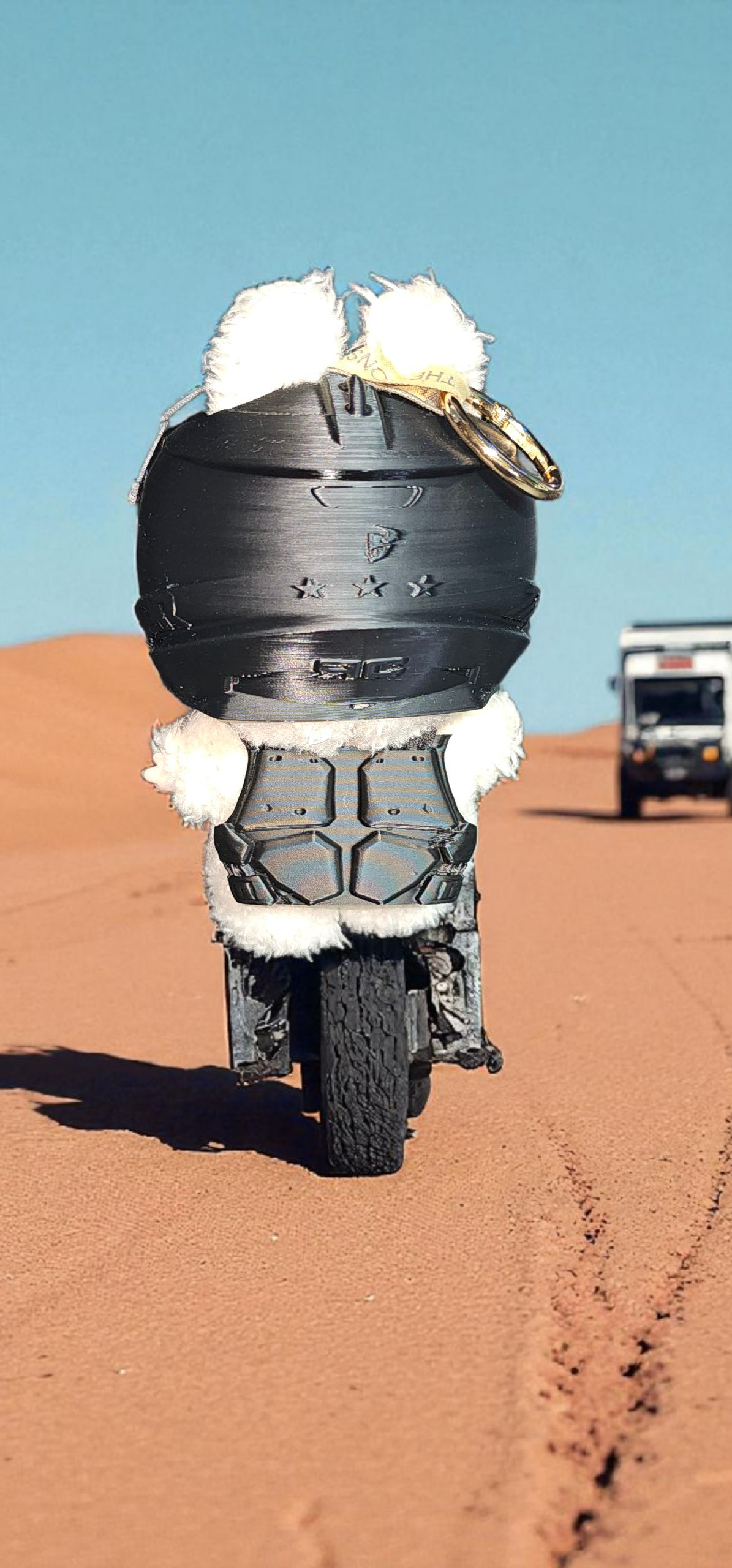 Labubu's Off-Road Armor: Helmet and Vest Set